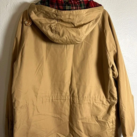 EMS Eastern Mountain Sport Wool Lined Hooded Parka Tan Men’s L Vintage - Picture 2 of 10